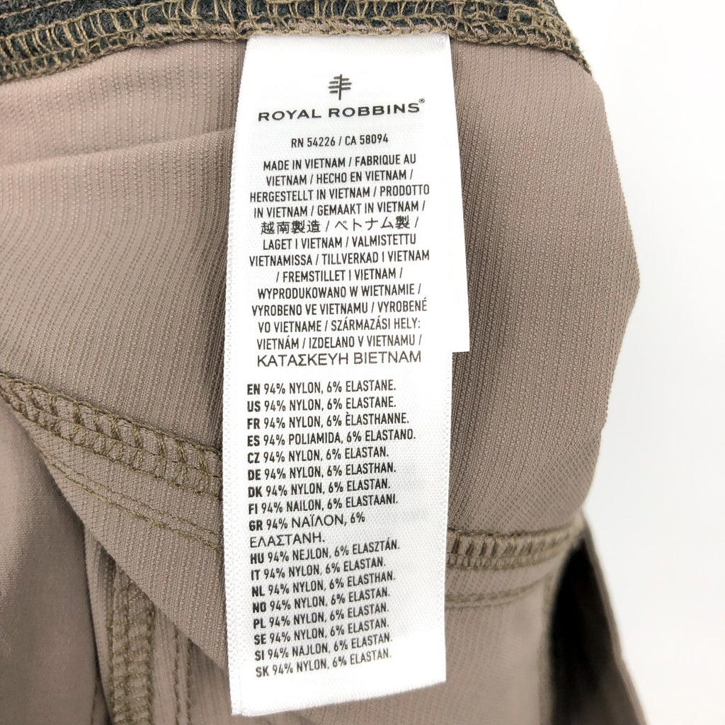 ROYAL ROBBINS Men's Active Traveler Pants 34x32 Khaki Falcon Stretch NWT