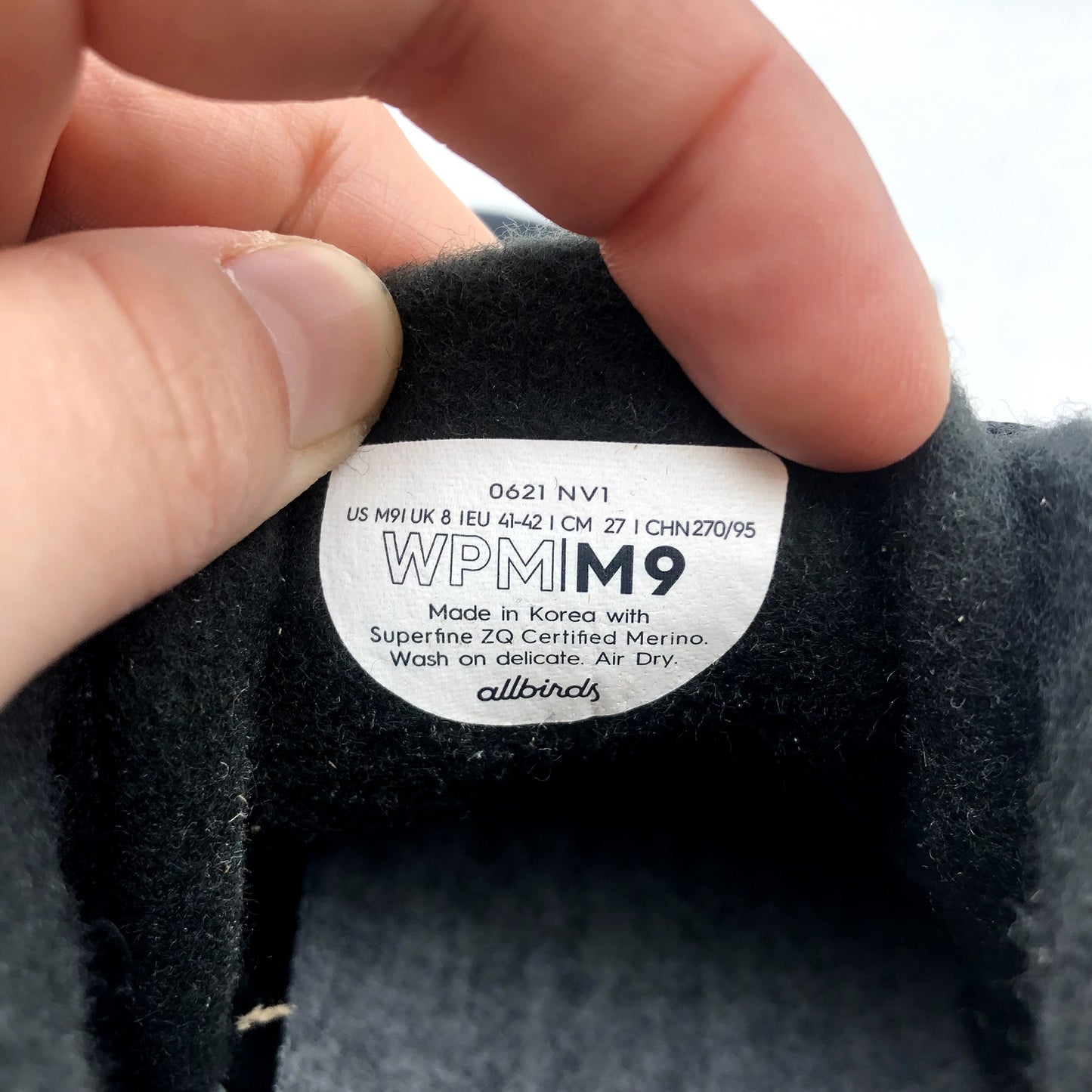 AllBirds Men's Wool Piper Mids Sneaker Size 9 Heathered Black NWB