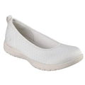 Skechers Womens On The Go Flex Sienna Flat Shoes Size 9 Natural Cream NIB