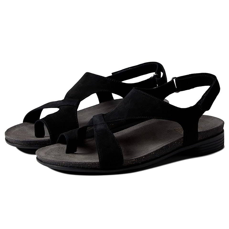 Munro Womens Meghan Asymmetric Slingback Sandal US 9 Super Slim Black NWOB