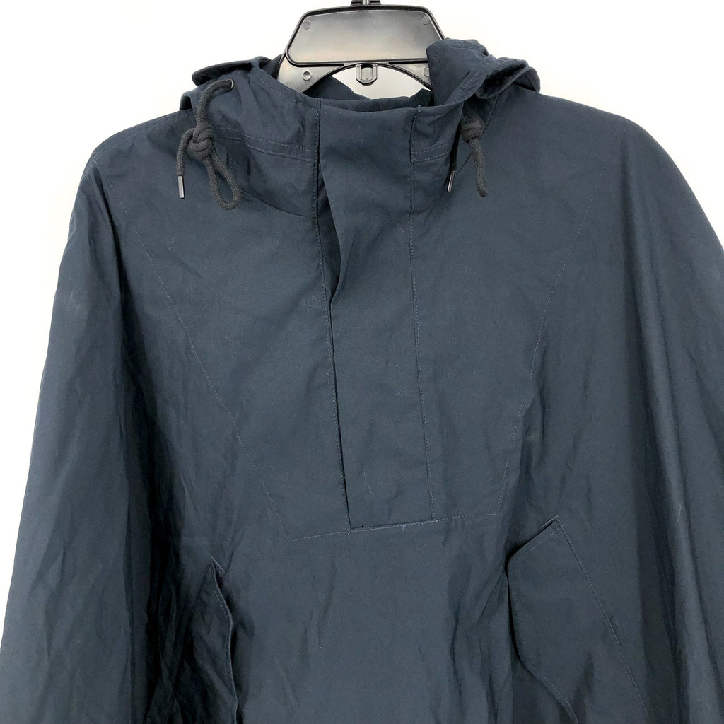EVERLANE Women's The ReNew Poncho Hooded Raincoat Small Midnight Navy Blue NWT