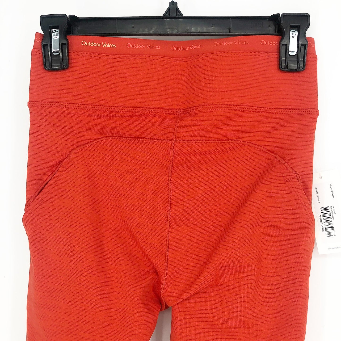 OUTDOOR VOICES Womens Thrive 7/8 Leggings Paprika Orange XS