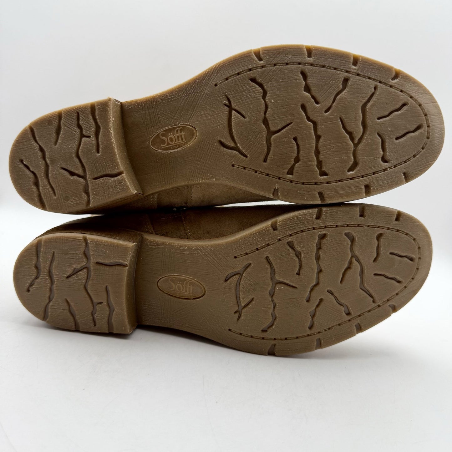 Sofft Womens Sharnell Heel Low Boots US 10 M EU 42 Taupe Suede NIB