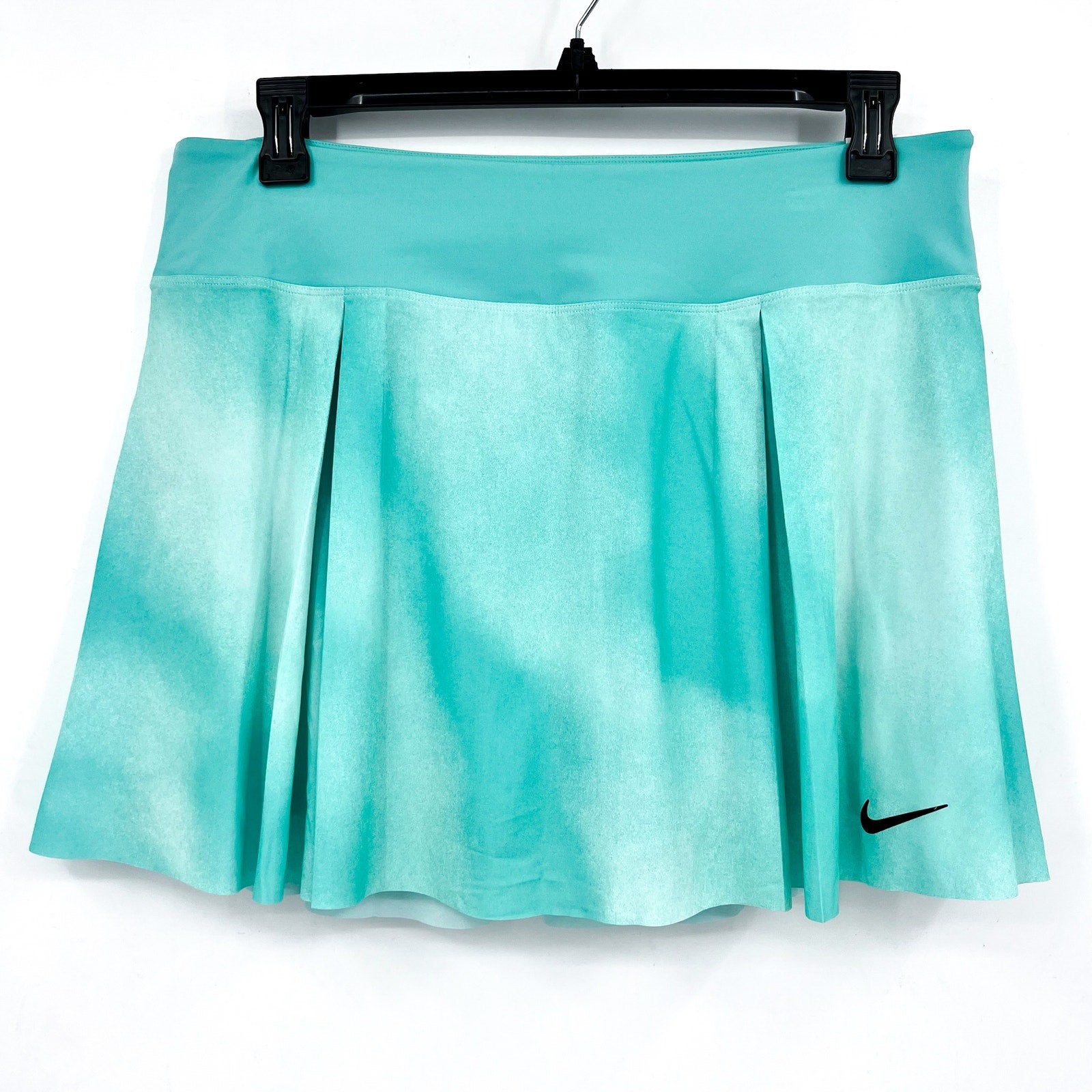NIKE Women's Dri-Fit Pleated Tennis Skirt XL Glacier Blue Print Skort NWT