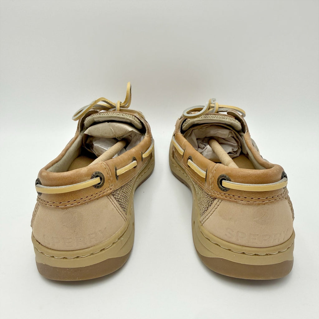 Sperry Womens Angelfish Boat Shoes Size 5.5 M Cognac Brown Leather NIB