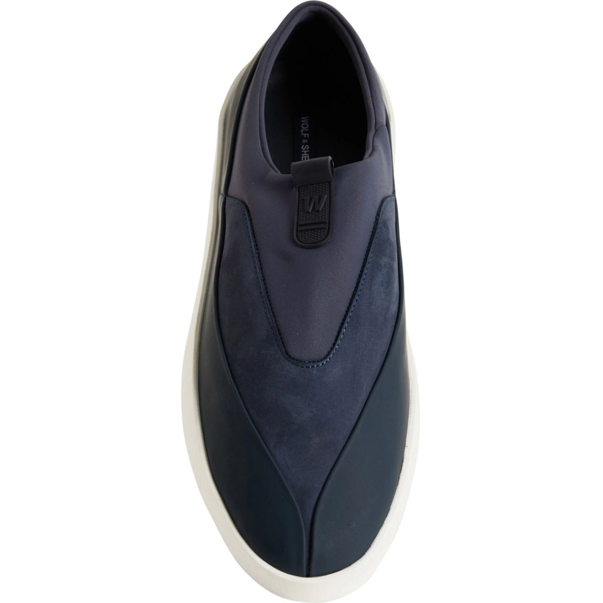 Wolf & Shepherd Cruise Tre Slip On Sneaker MENS 7.5 WOMENS 9 Blue Leather NIB