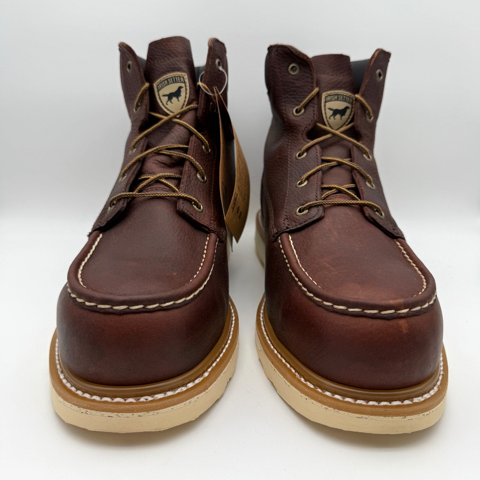 Irish Setter Mens Ashby 6" Aluminum-Toe Work Boots US 14 Brown Leather 83606 NIB