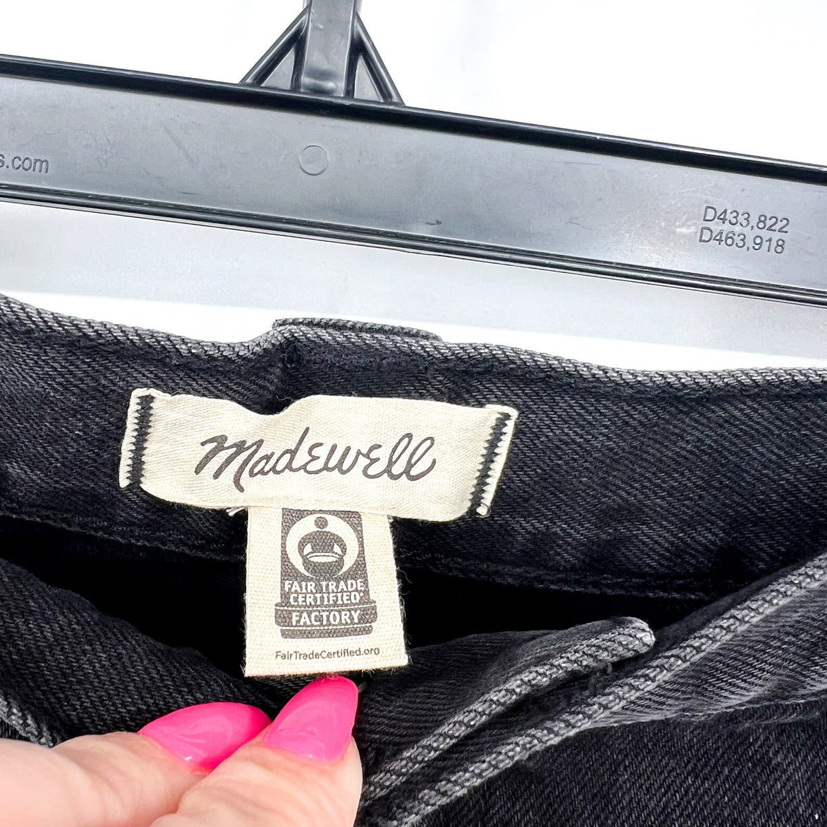 MADEWELL Women's Denim Culottes Size 31 US 10 Black Johnston High Rise NT218 NWT