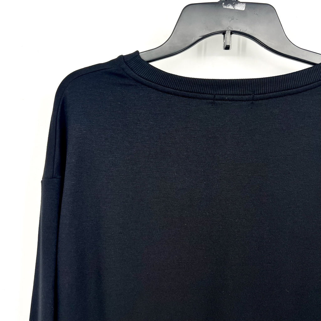 BEYOND YOGA Women's Off Duty Pullover Sweatshirt XS Black Crewneck NWT