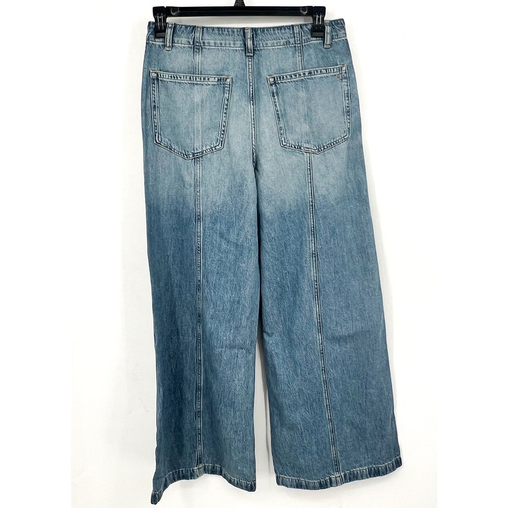 Madewell Women's Wide Sweep Trouser Jeans Size 28 US 6 Blue Robertson NV377 NWT