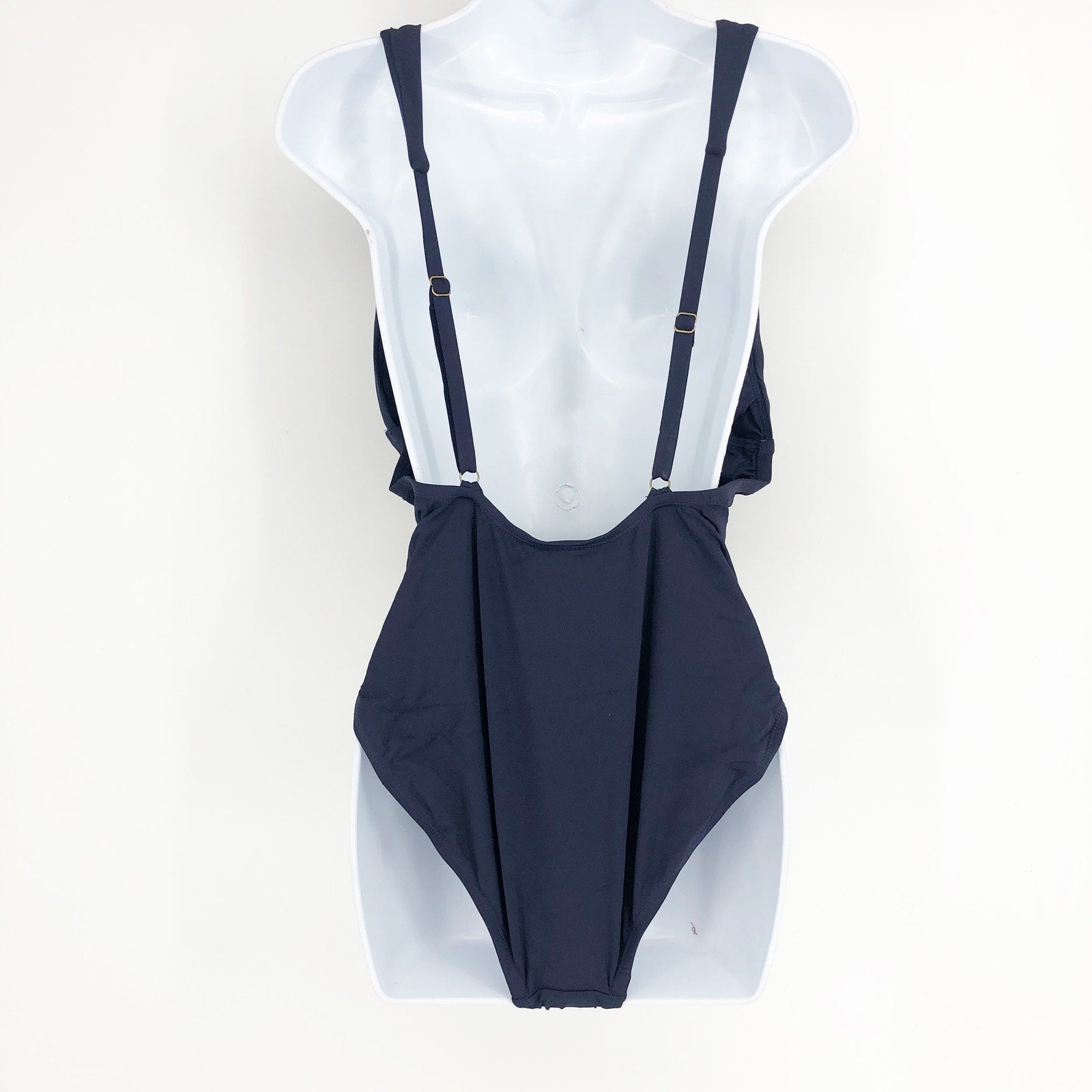ANDIE SWIM Sardinia One Piece Swimsuit XXXL Blue Plunge V-Neck Open Back NWT