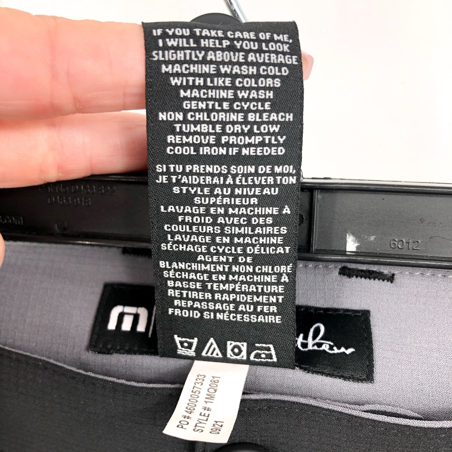 TRAVIS MATHEW Men's Starnes 9" Chino Shorts Size 34 Black Heater Series NWT