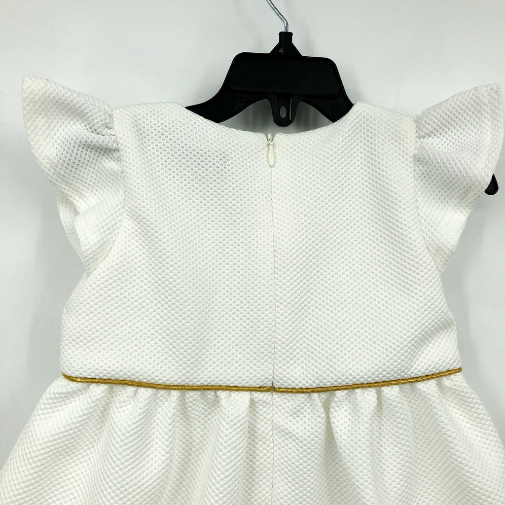 BARDOT Toddler Girls Waffle-Knit Mini Dress 24 Months Gardenia White NWT