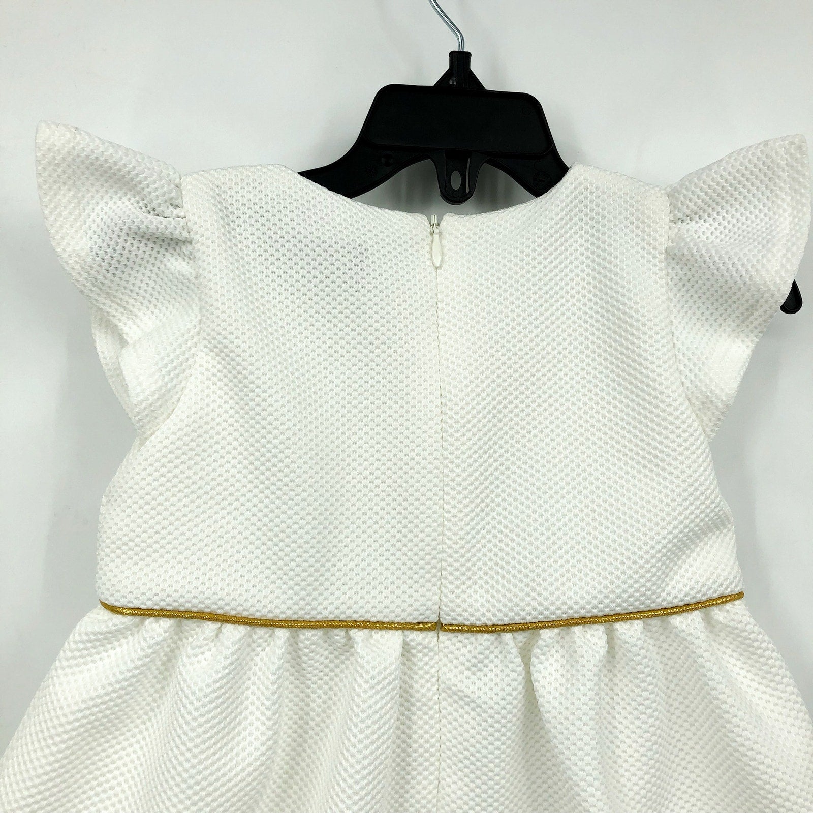 BARDOT Toddler Girls Waffle-Knit Mini Dress 24 Months Gardenia White NWT