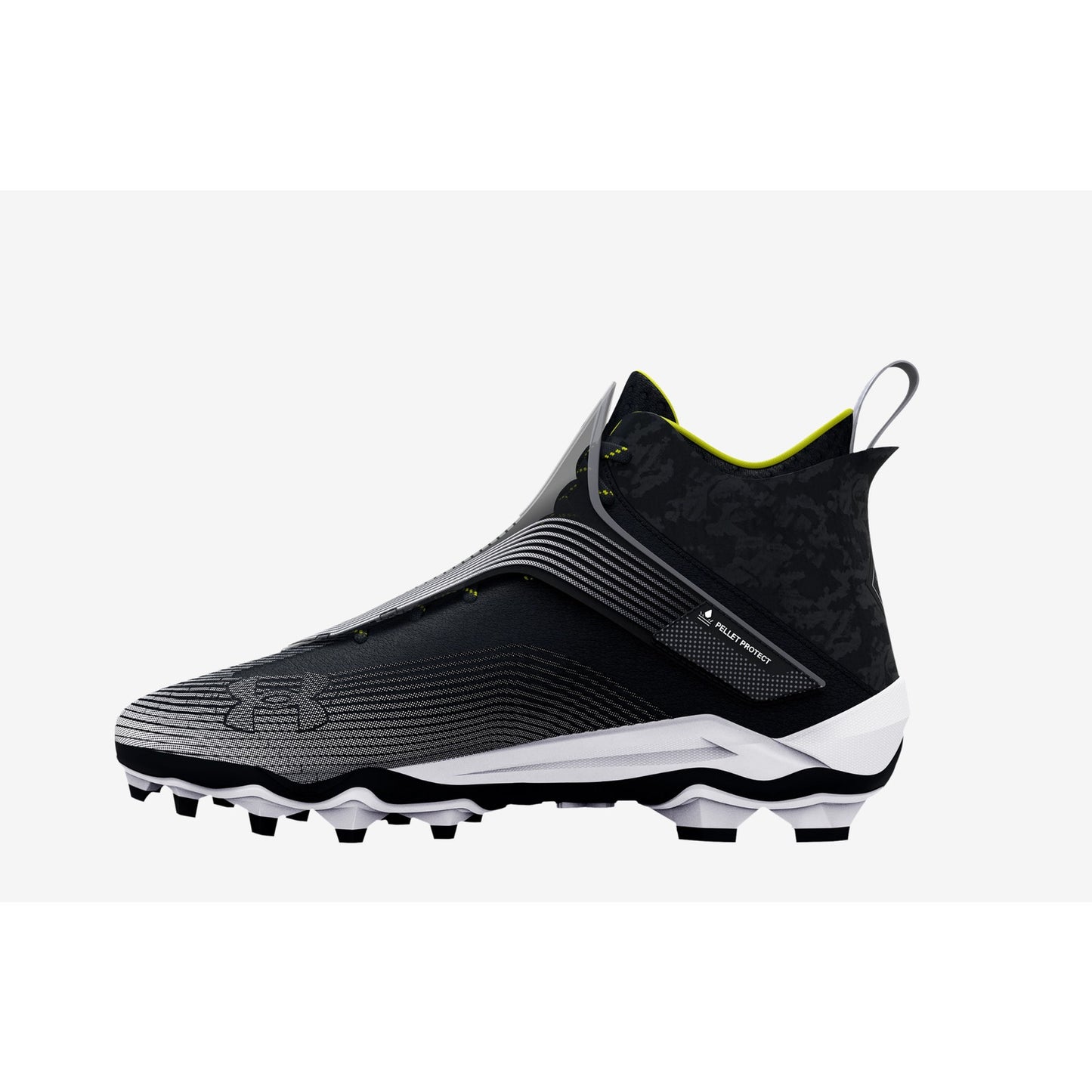 Under Armour Men's Highlight Hammer MC 2.0 Cleats Size 8 Black White Green NWOB