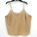 VINCE Women's V-Neck Camisole Top XXXL Beige Nude Champagne NWOT