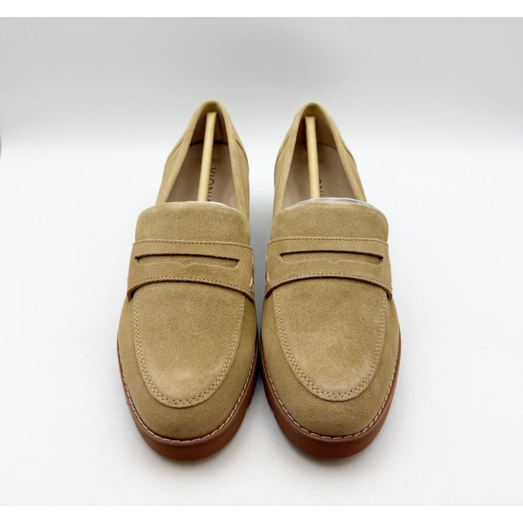 Vionic Women's Cheryl ll Loafers Size 8.5 M EU 39 Tan Sand Seude NIB