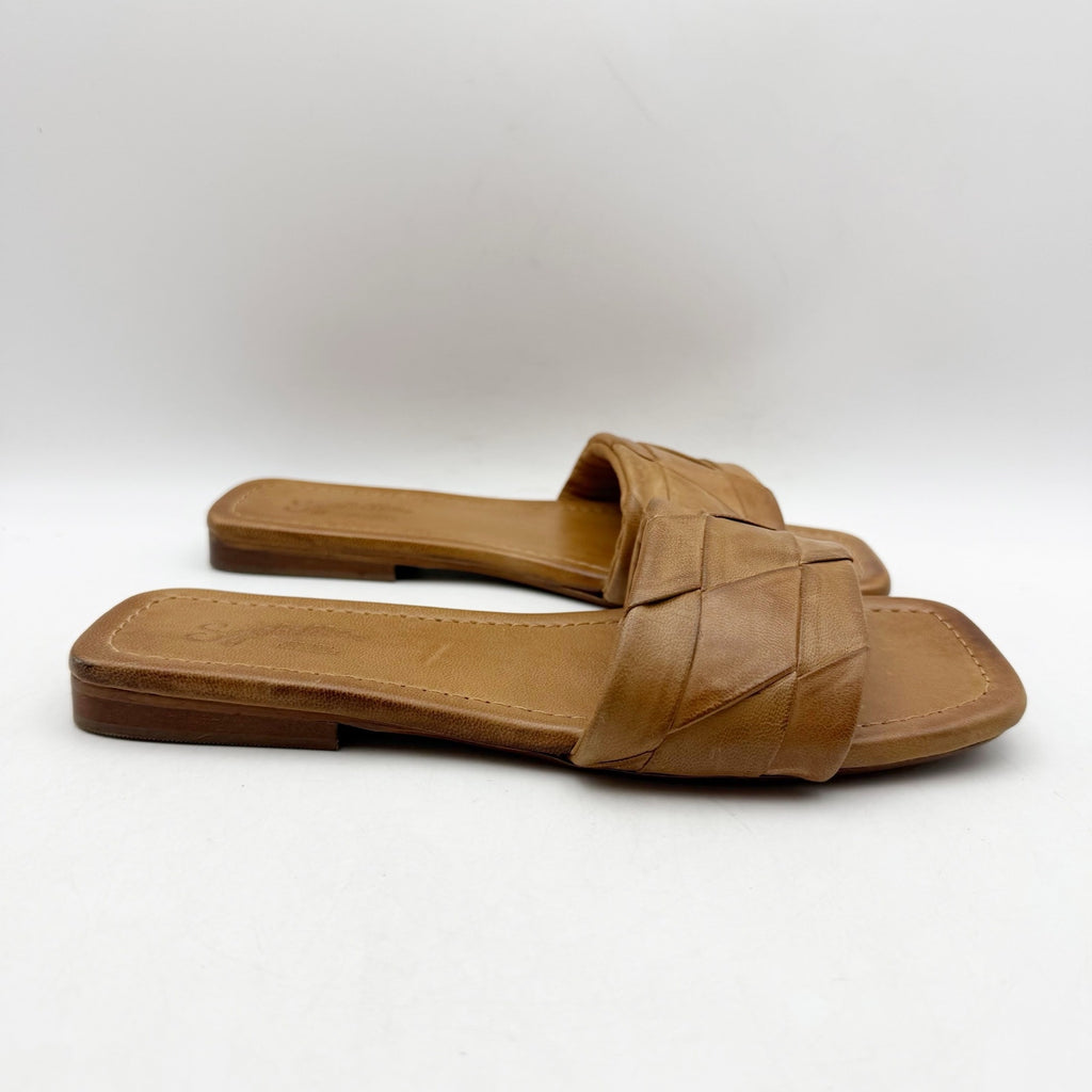 Seychelles Womens Portland Slide Sandals US 6.5 M Light Brown Leather NWOB