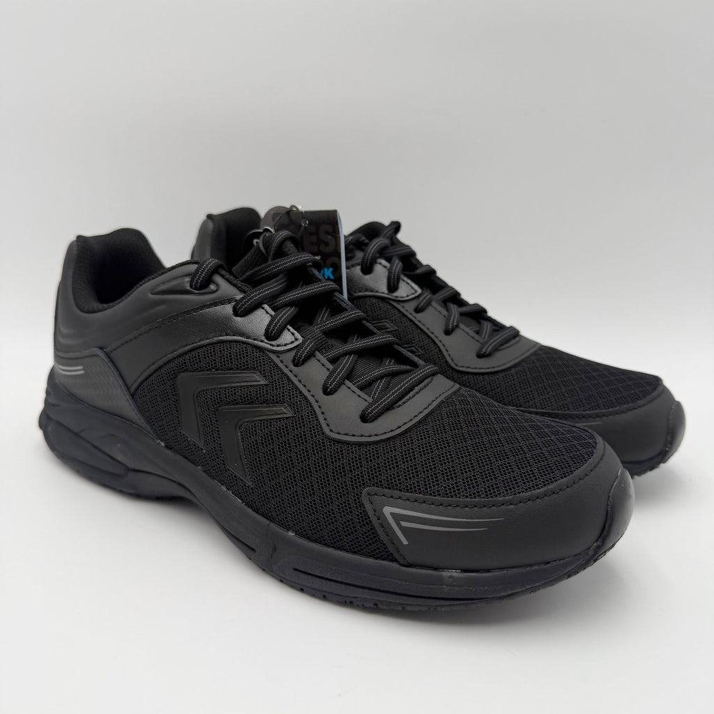 Dr. Scholls Womens Blaze Work Sneakers Size 10 M Black Leather SR NIB