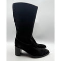 RE/DONE Womens 90s Western Knee High Boots EU 37 US 7 Black Suede EUC