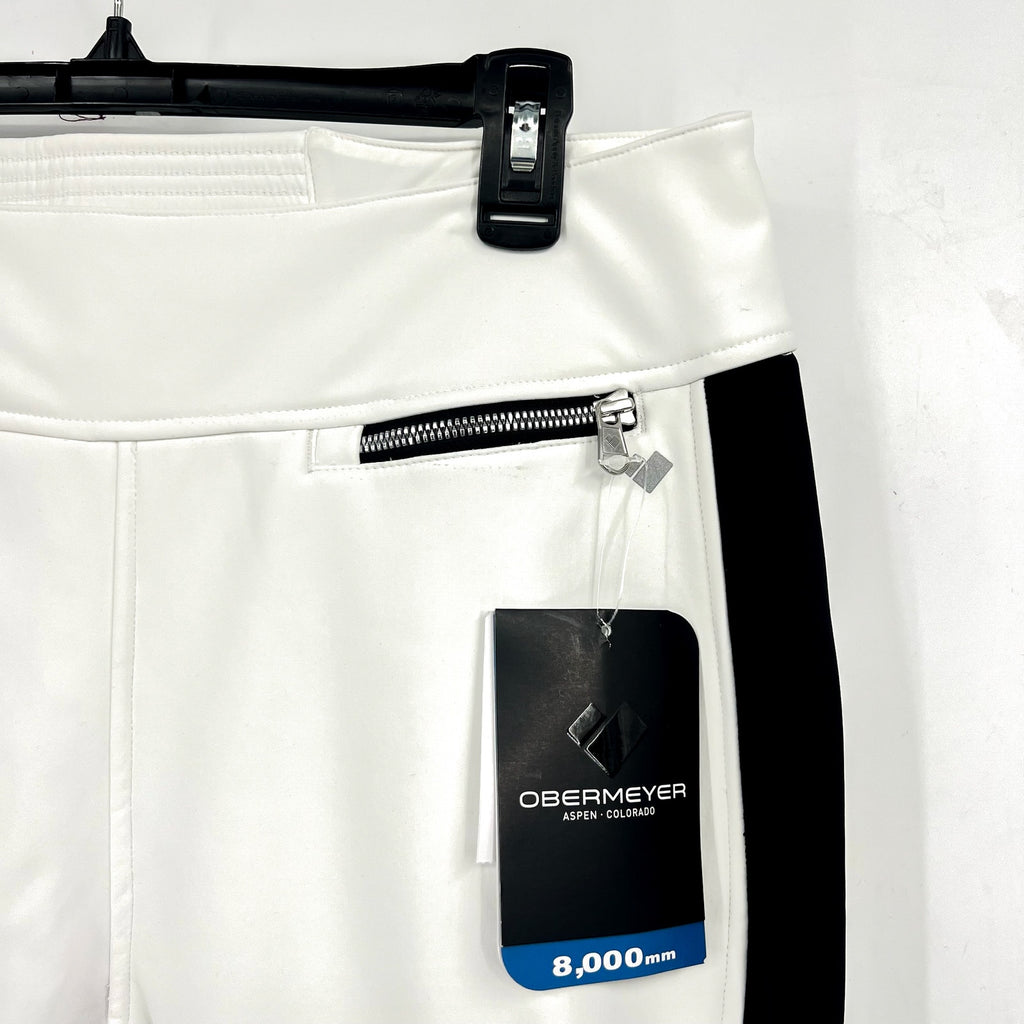 Obermeyer Womens Jinks ITB Softshell Ski Pants Size 14 White Waterproof NWT
