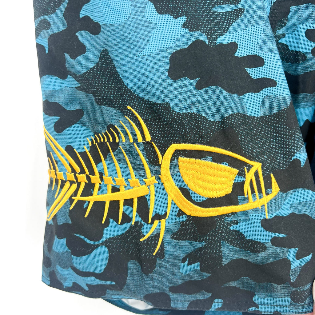 TORMENTER Mens Waterman 5 Pocket Boardshorts Size 36 Blue Camo NWOT