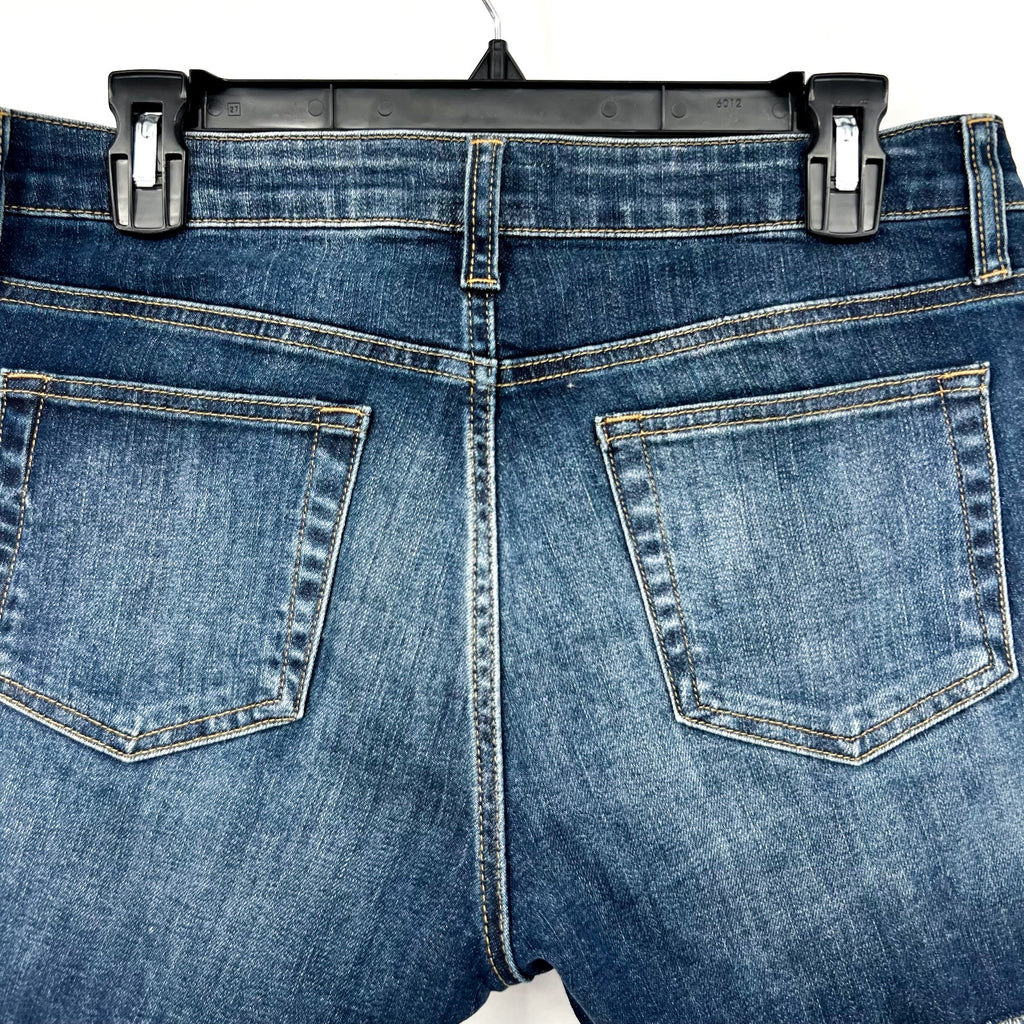 KUT FROM THE KLOTH Gidget Fray Denim Shorts Size 8 Stimulating Blue NWOT