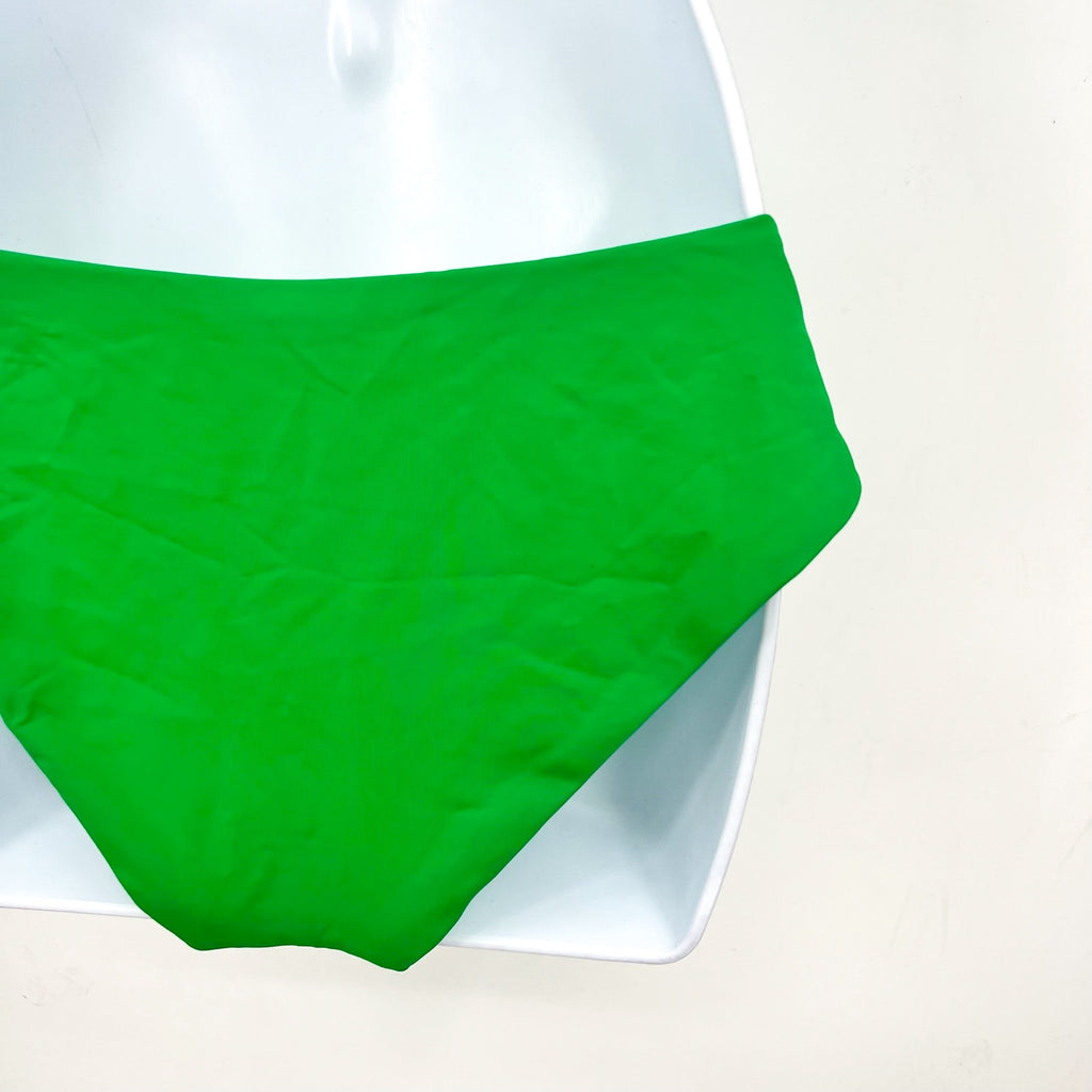 BECCA Women's Ring Hipster Bikini Bottom Large Evergreen Marble Canyon NWT