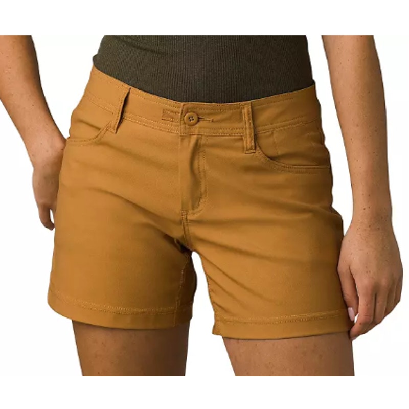 PRANA Women's Halle Shorts Size 10 Tan Earthbound 7" Inseam Standard Fit NWT