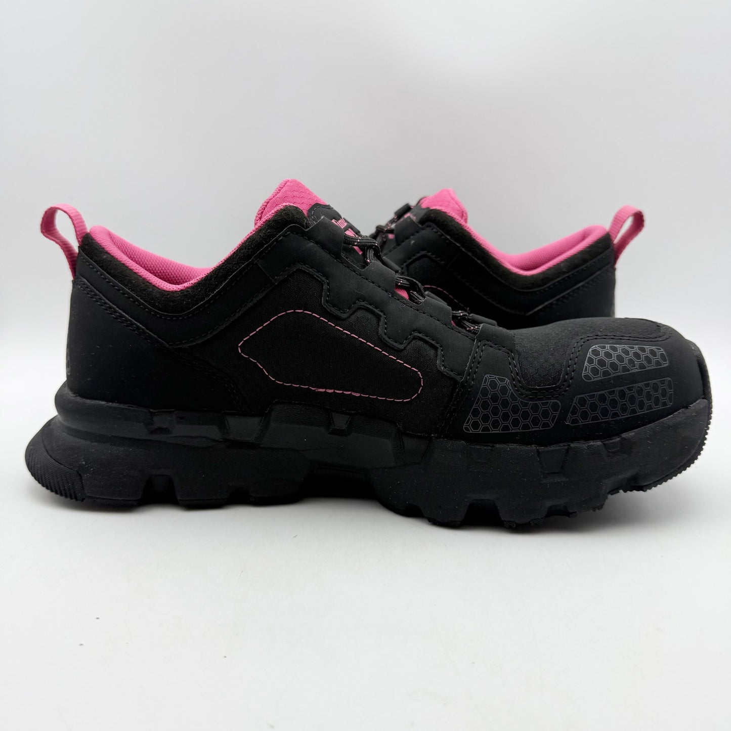 Timberland Pro Womens Powertrain EV CT Work Sneakers US 10 M Black Pink NIB