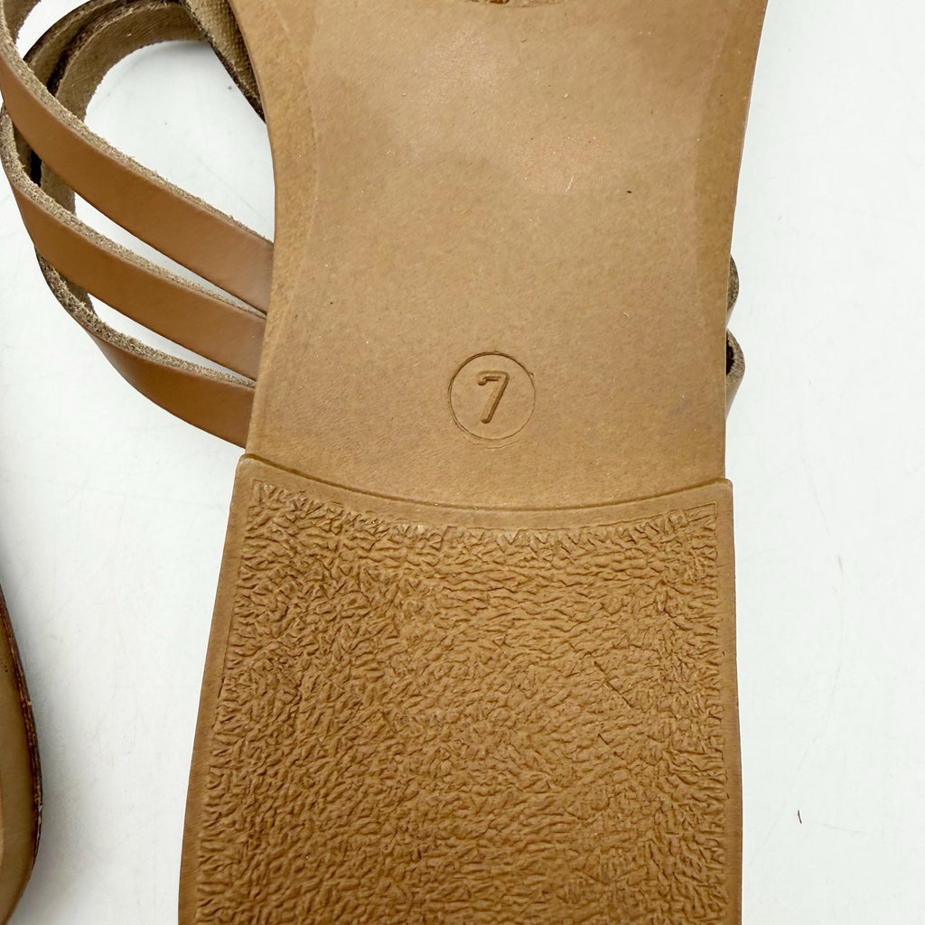 Seychelles Womens Summer Rain Sandals US 7 EU 38 Brown Leather NWOB