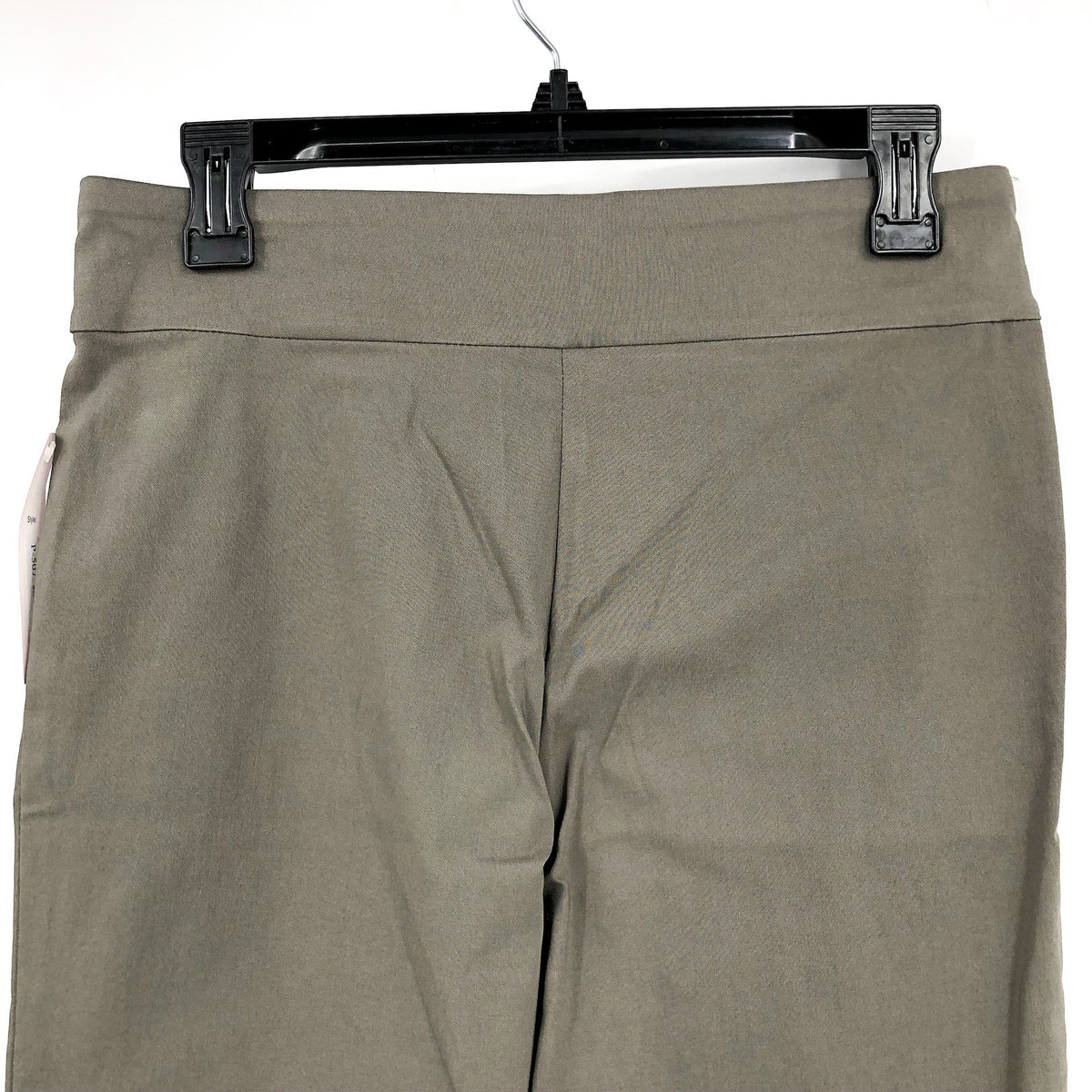 KRAZY LARRY Women's Pull-On Ankle Pants Size 6 Green Olive High Rise Stretch NWT