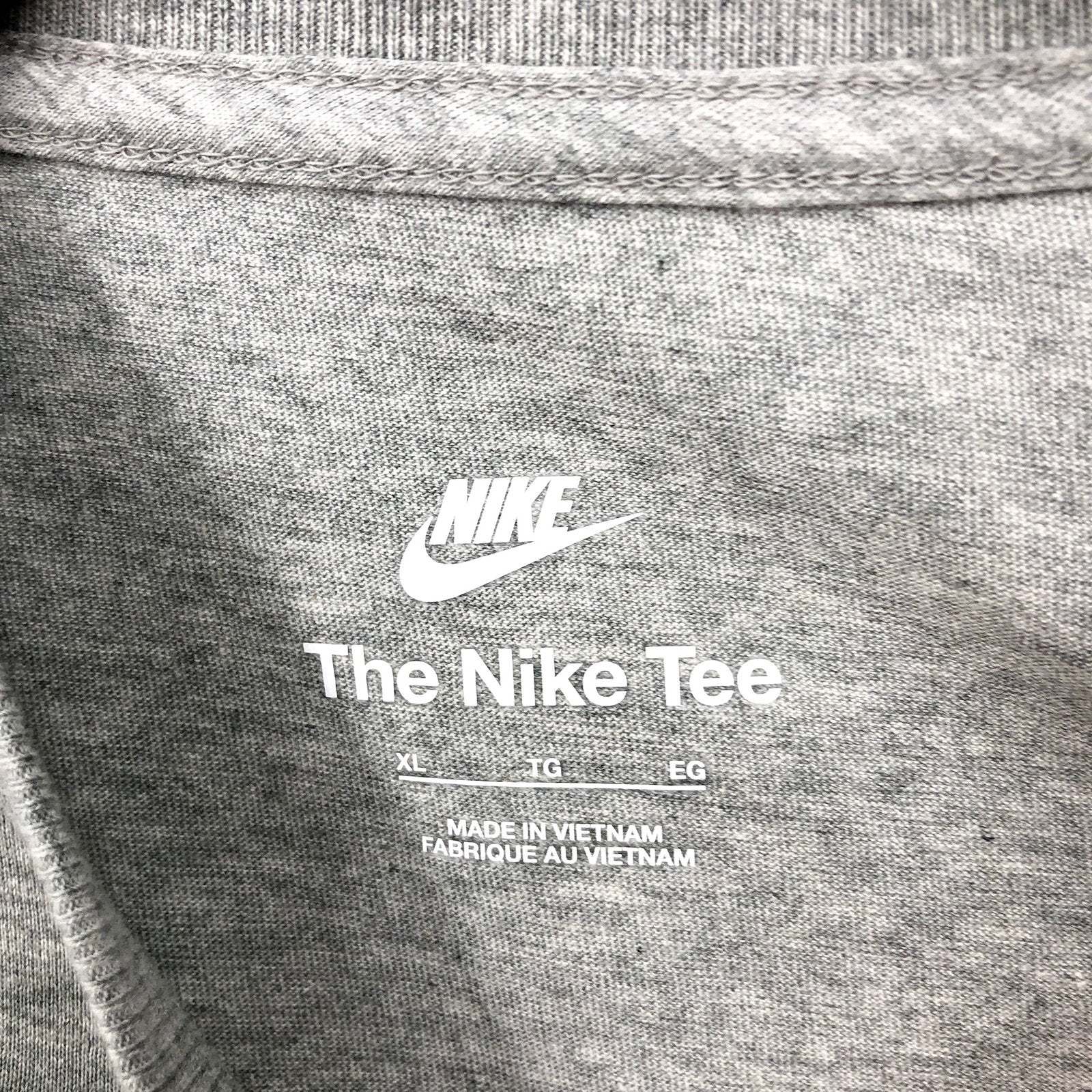 NIKE Big Kid's Relaxed NSW Baseball Graphic T-Shirt XL Heather Gray NWT