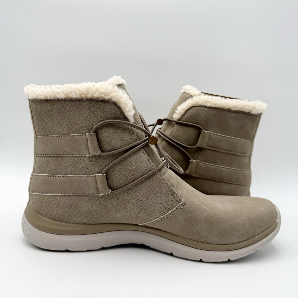 Ryka Womens Evie Exotic Snow Boots Size 9 M EU 39 Brown Taupe NIB