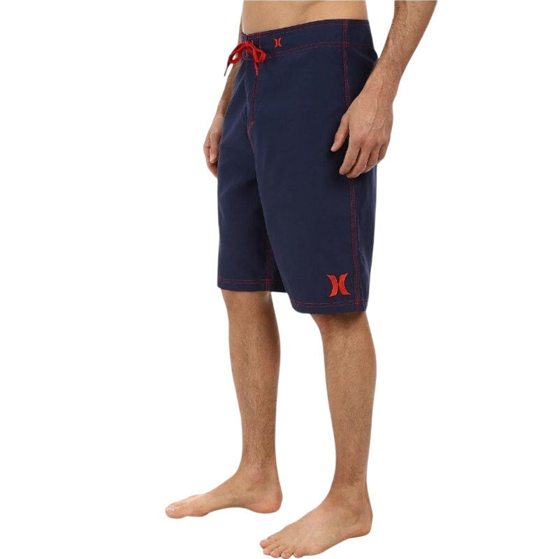 HURLEY Mens Standard One and Only Board Shorts 2.0 Size 38 Navy Neon Pink NWT