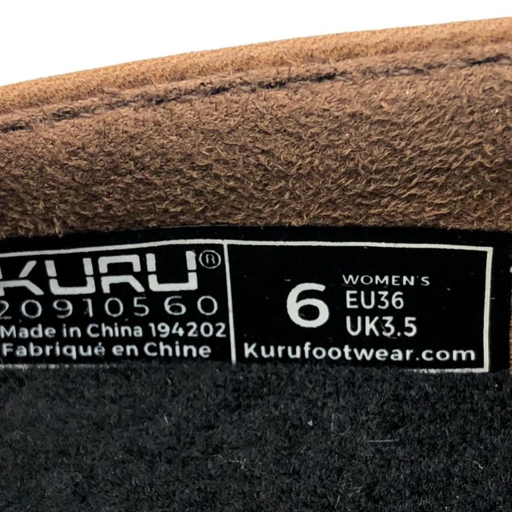 KURU Womens Roam Atla Slip On Sneakers Size 6 Cognac Brown Leather NIB