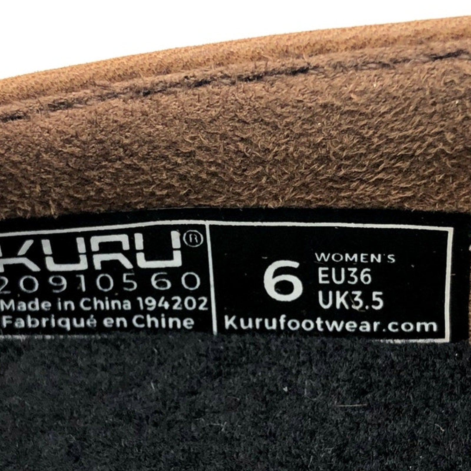 KURU Womens Roam Atla Slip On Sneakers Size 6 Cognac Brown Leather NIB