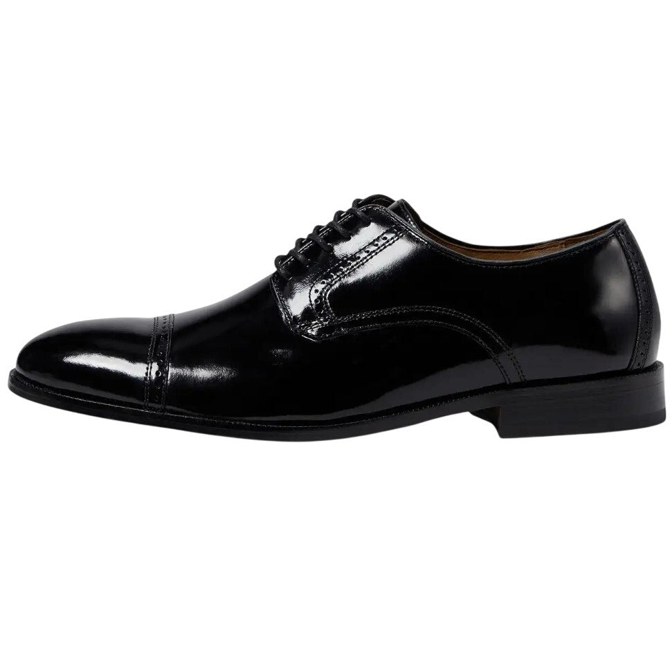 Johnston & Murphy Mens Bradford Oxford Shoes US 13 EEE Black Patent Leather NWOB