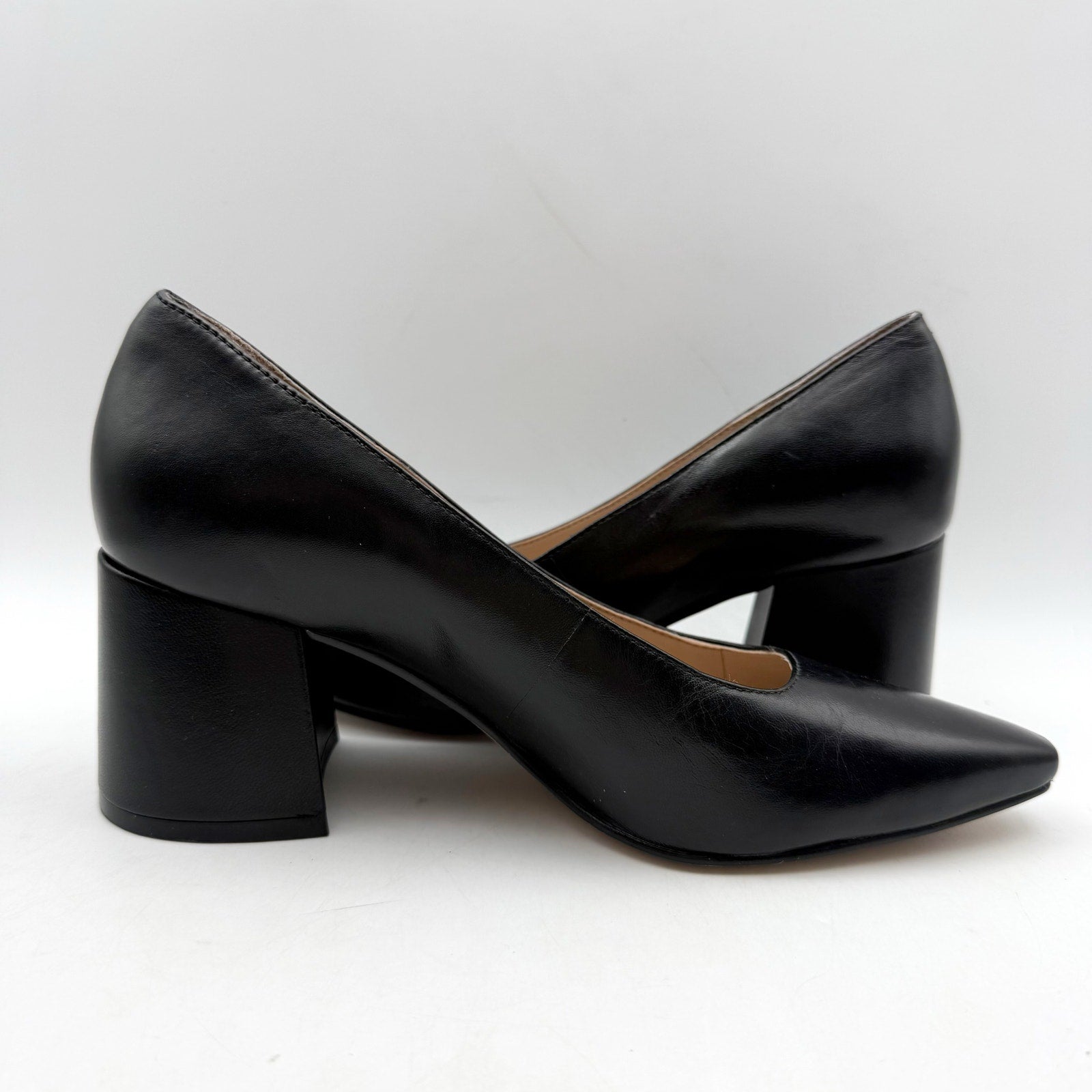 Naturalizer Womens Licia Pumps Size 6 M EU 36 Black Leather Heels NWOB
