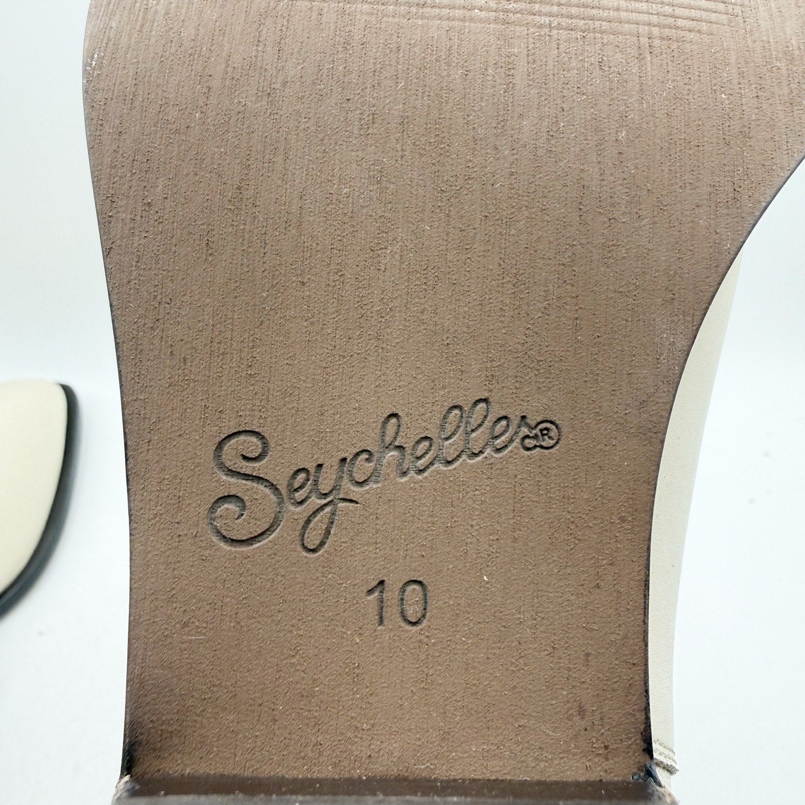 Seychelles Womens Hold Me Down Chelsea Ankle Boots US 10 White Leather NWOB