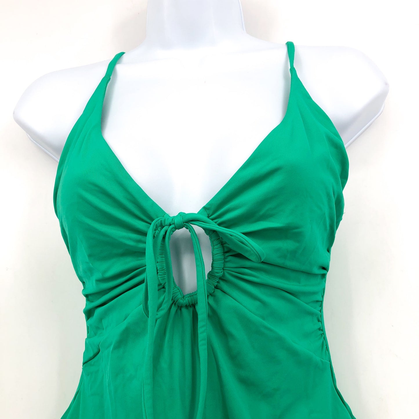 L SPACE Women's Piper Classic One Piece Swimsuit Medium Jade Green Keyhole