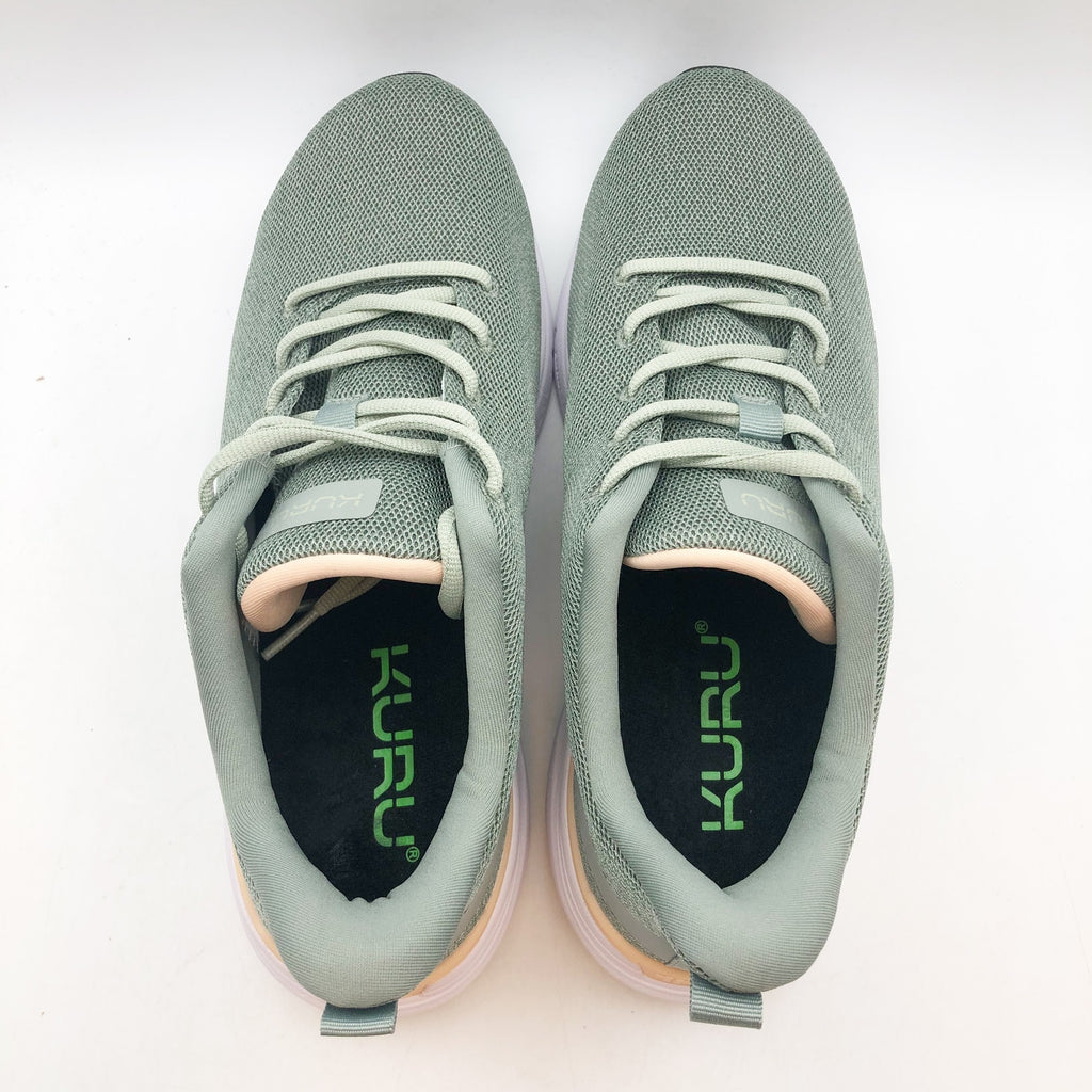 KURU Womens Flex Via Sneakers Size 11 Green Haze Light Apricot Athletic Shoe NIB