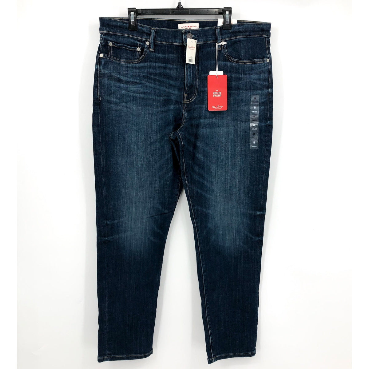 LUCKY BRAND Men's 410 Athletic Straight Jeans Size 38x32 Blue Royce Stretch NWT