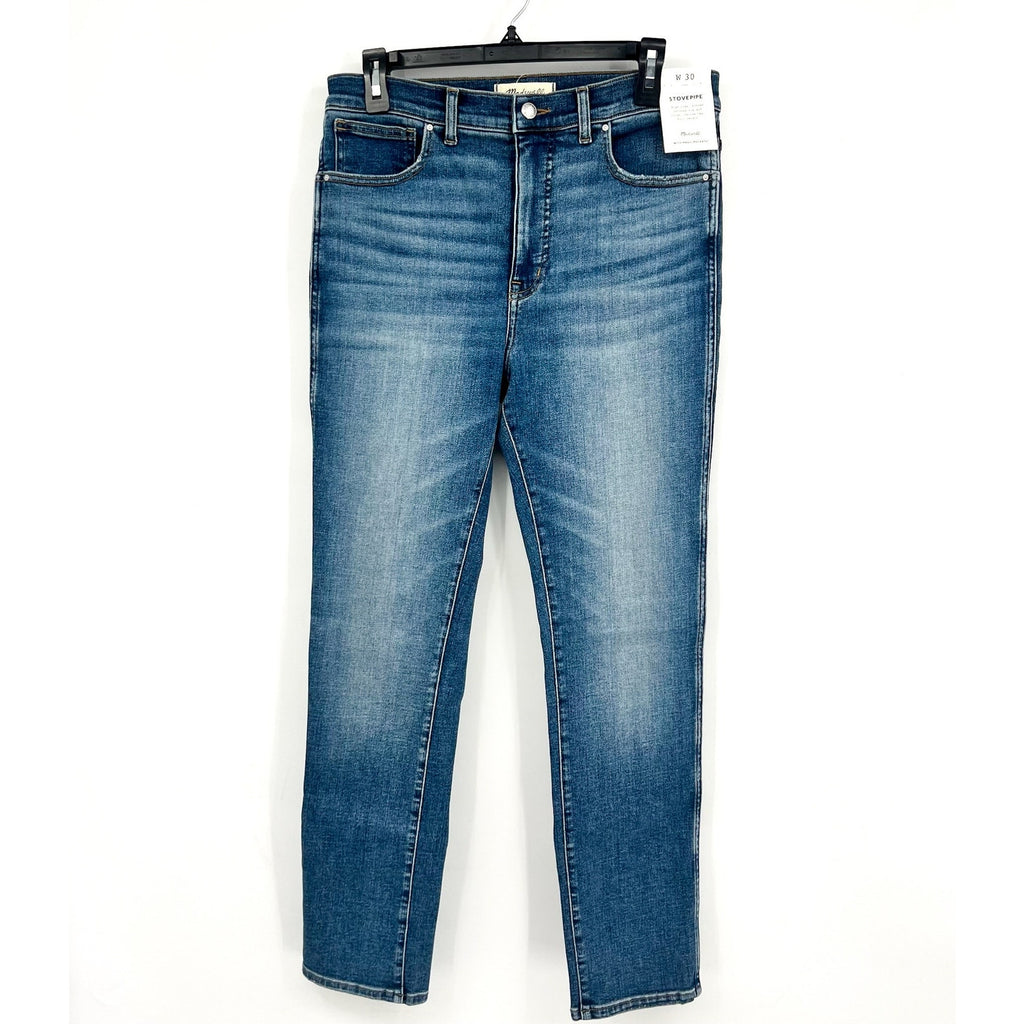 MADEWELL Womens Stovepipe Jeans Size 30 US 10 Blue Slim Straight NU072 NWT