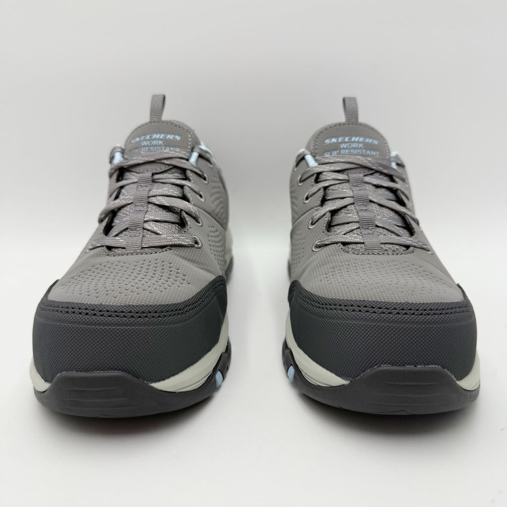 Skechers Womens Trego Astallet Work Shoes Size 7.5 Grey Comp Toe SR Sneakers NIB