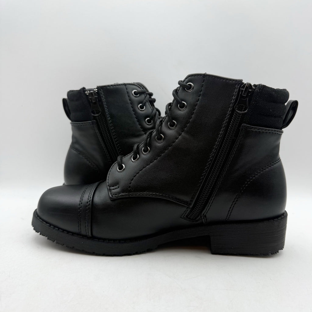 LaForst Womens Combat Ankle Boots US 8 US 38 Black Slip Resistant NWOB