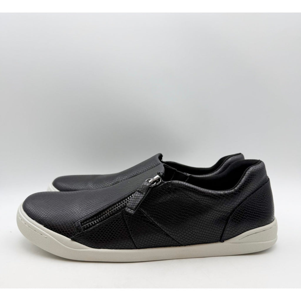 SoftWalk Womens Arezzo Casual Sneakers Size 10.5 NARROW Black Snake Leather NIB