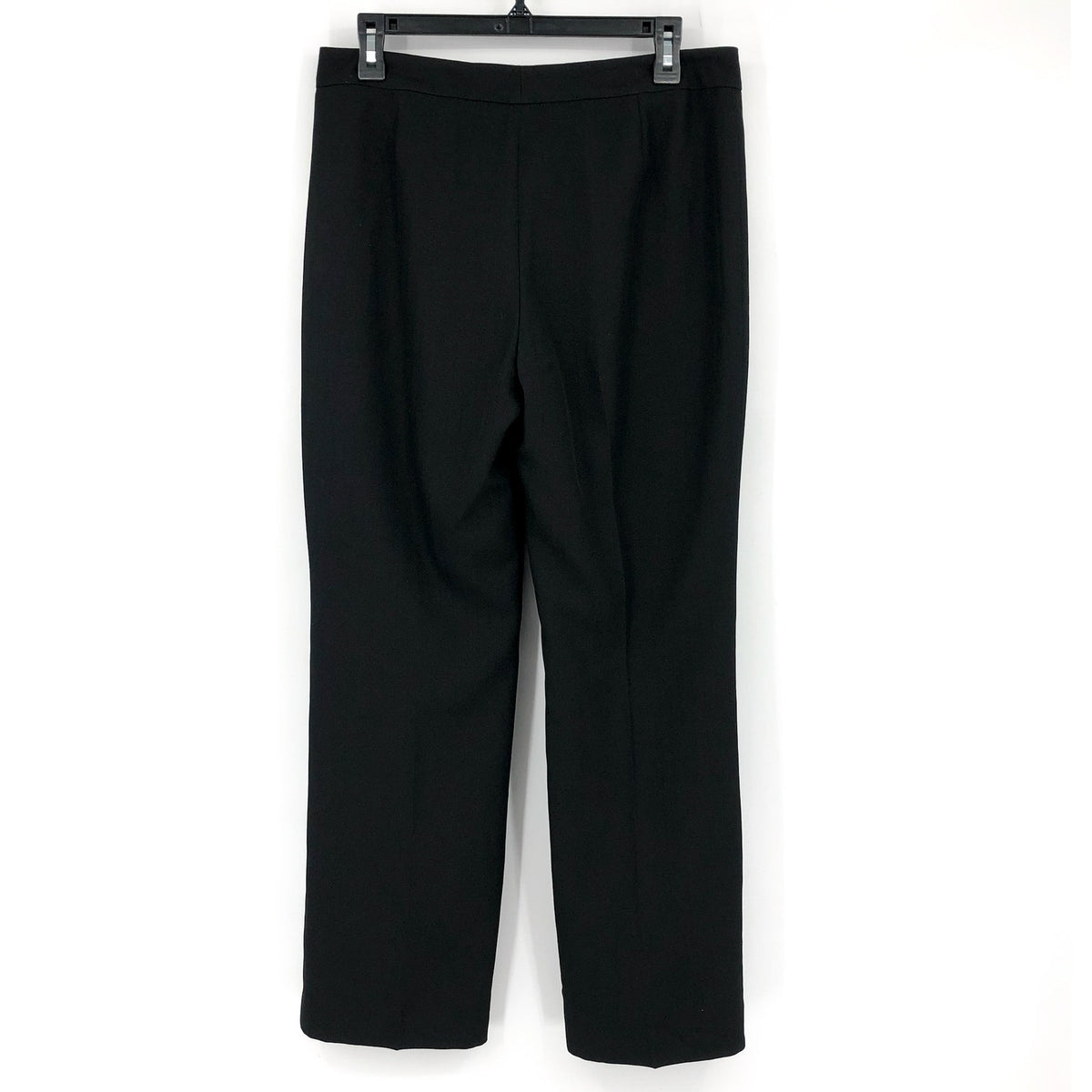 LE SUIT Women's Kate Straight Suit Pants Size 8 Petite Black Flat Front NWT