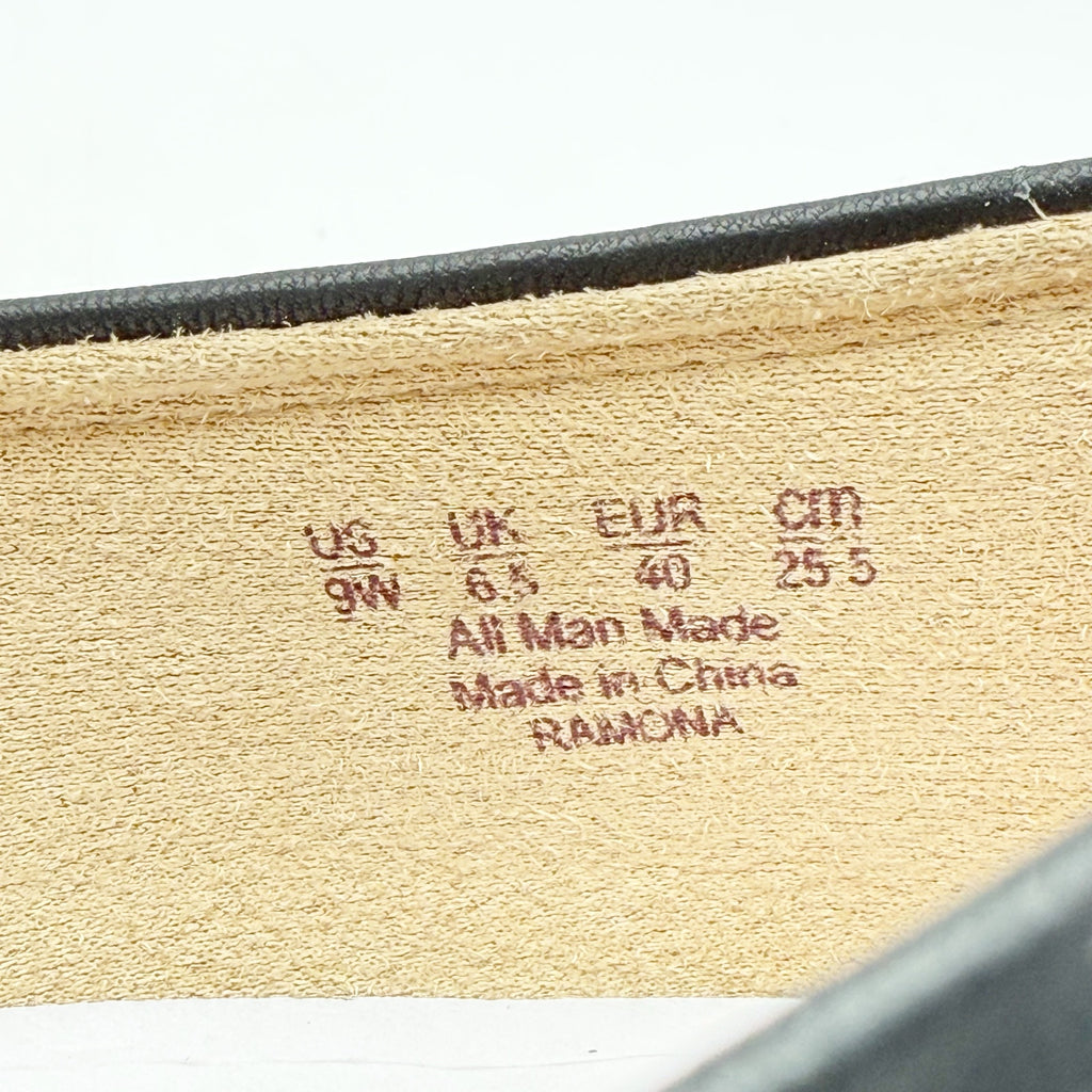 Soul Naturalizer Womens Ramona Mary Jane Flats US 9 Wide EU 40 Black NIB