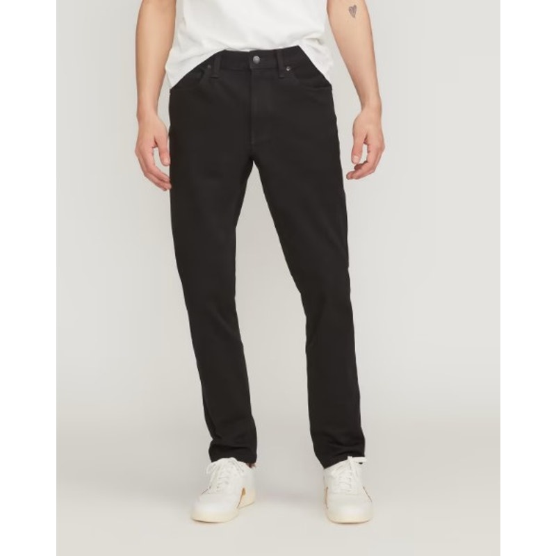 EVERLANE UNIFORM Men's The Slim Jeans 33x30 Black 4-Way Stretch Organic NWT